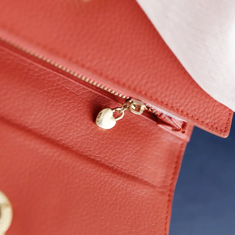 Stylish Leather Womens Bifold Long Wallet for Women Clutch Wallet