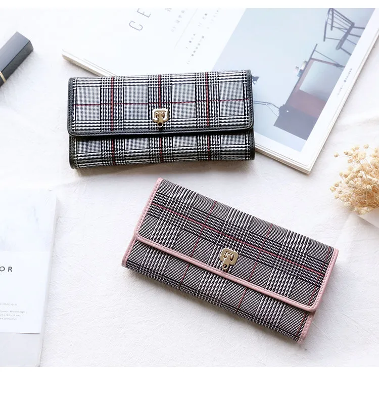 Stylish Leather Womens Long Wallet for Women Clutch Wallet