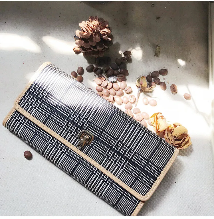 Stylish Leather Womens Long Wallet for Women Clutch Wallet