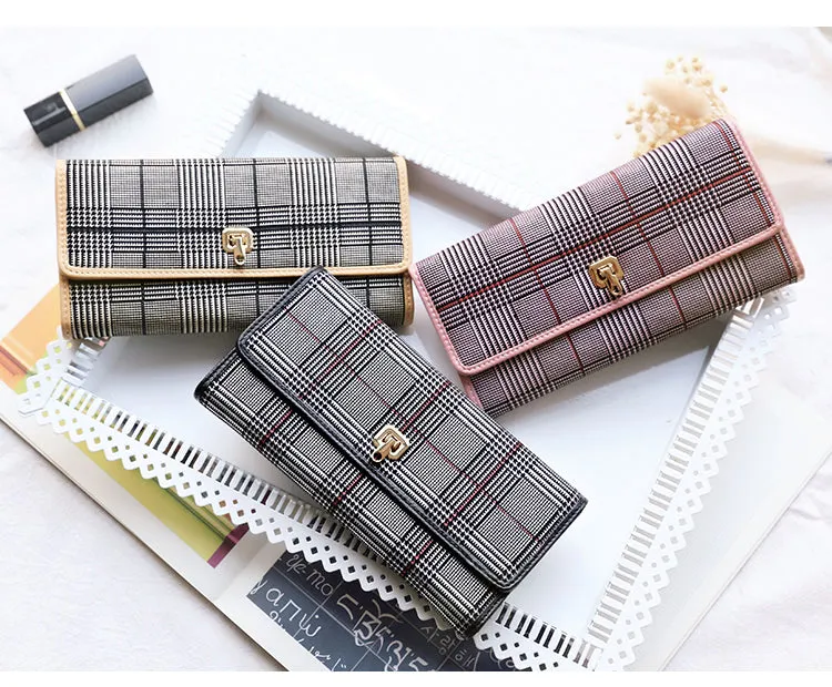 Stylish Leather Womens Long Wallet for Women Clutch Wallet