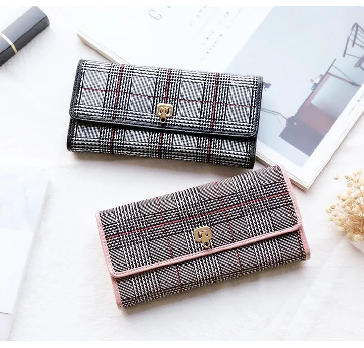 Stylish Leather Womens Long Wallet for Women Clutch Wallet