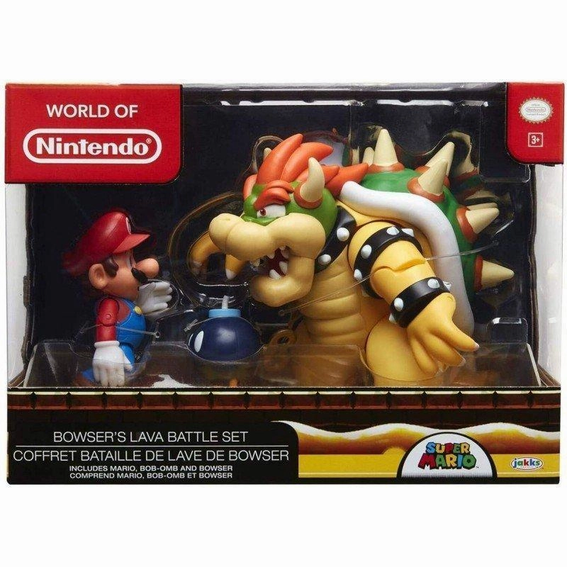 Super Mario JPA64512 Bowsers Lava Battle Playset