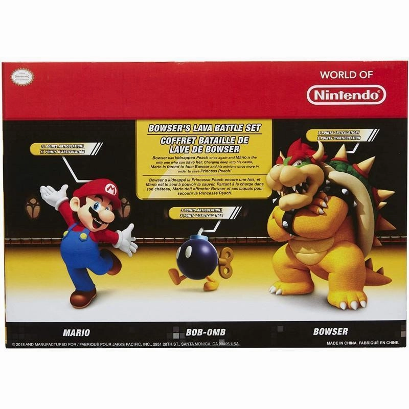 Super Mario JPA64512 Bowsers Lava Battle Playset