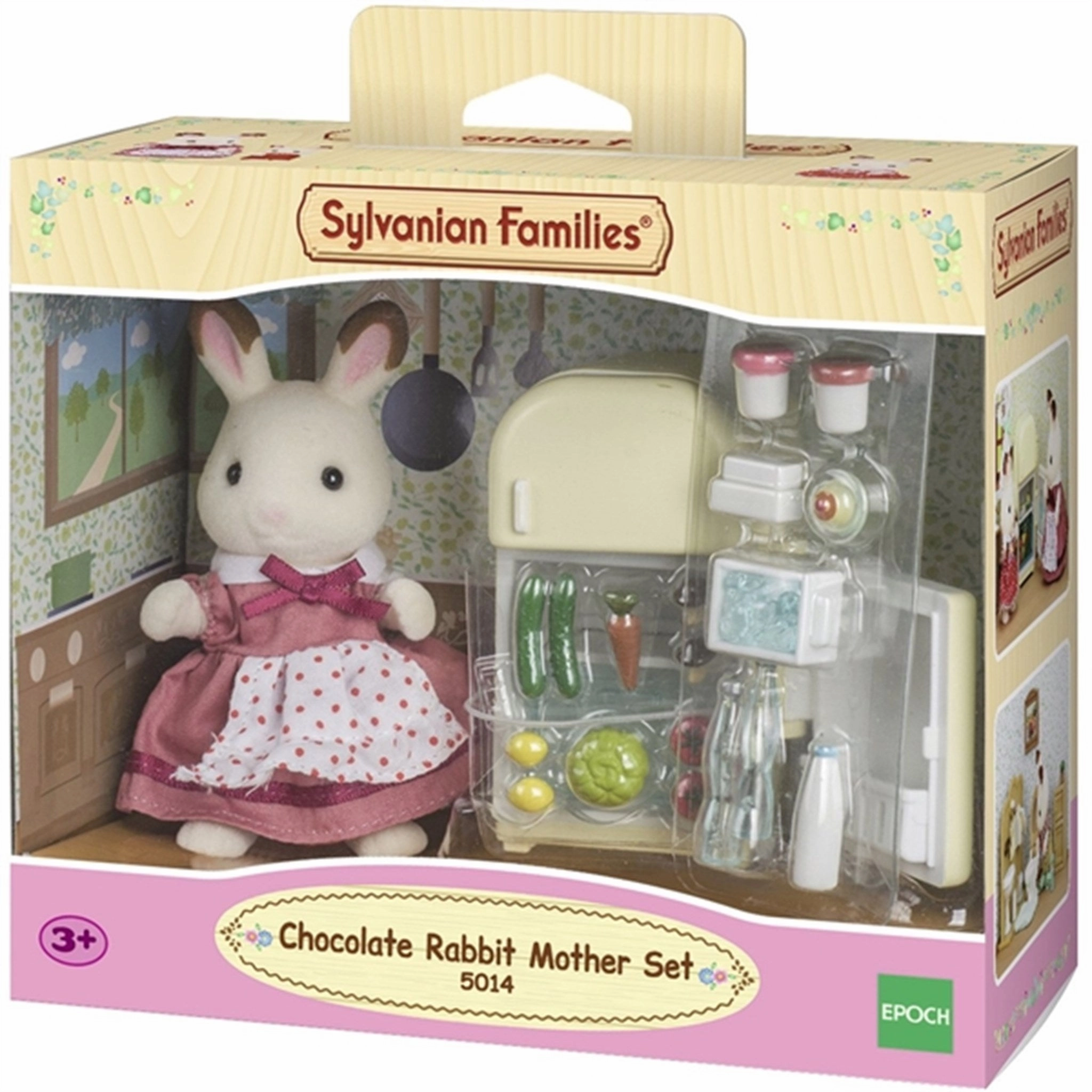 Sylvanian Families Chocolate Rabbit Mother Set (Fridge)