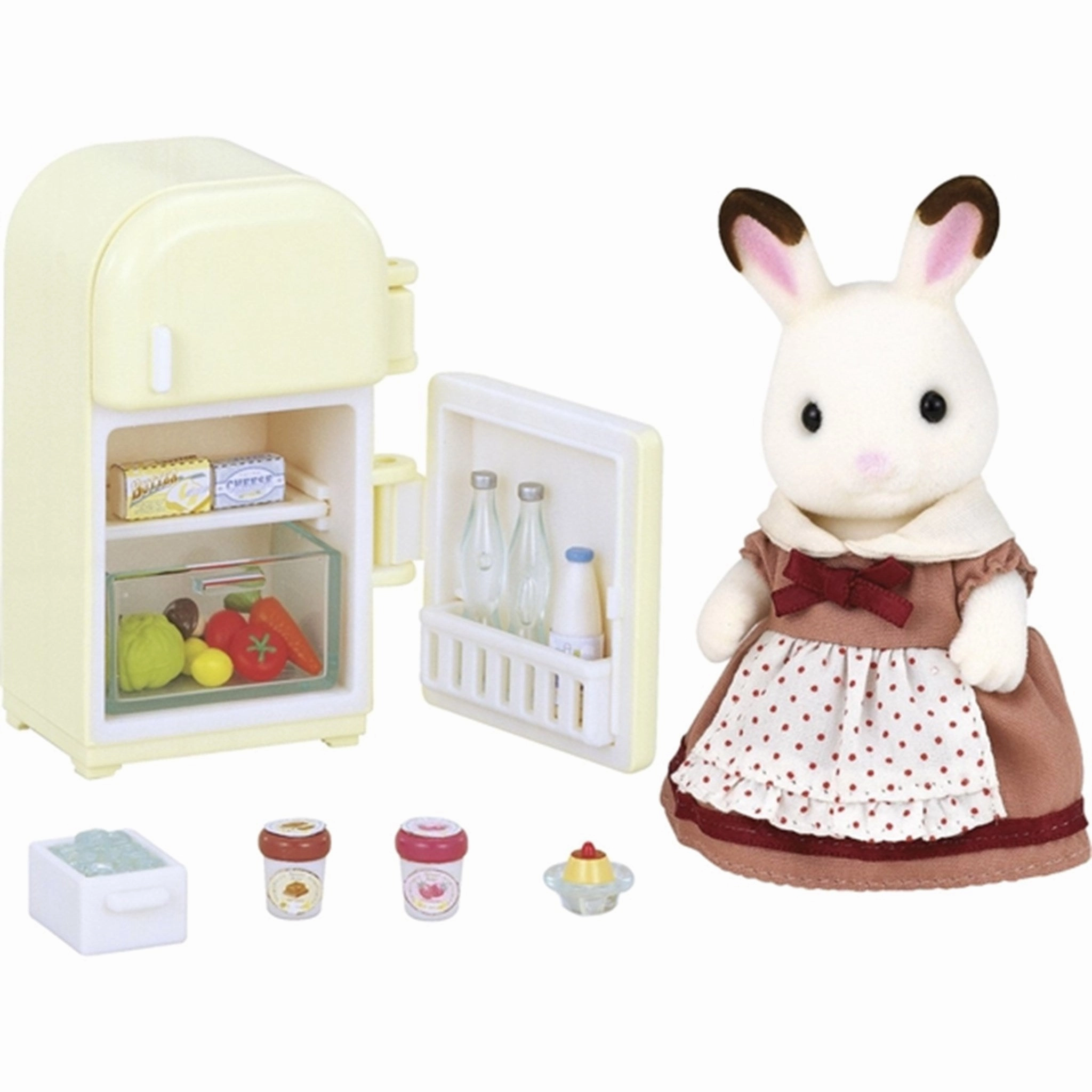Sylvanian Families Chocolate Rabbit Mother Set (Fridge)