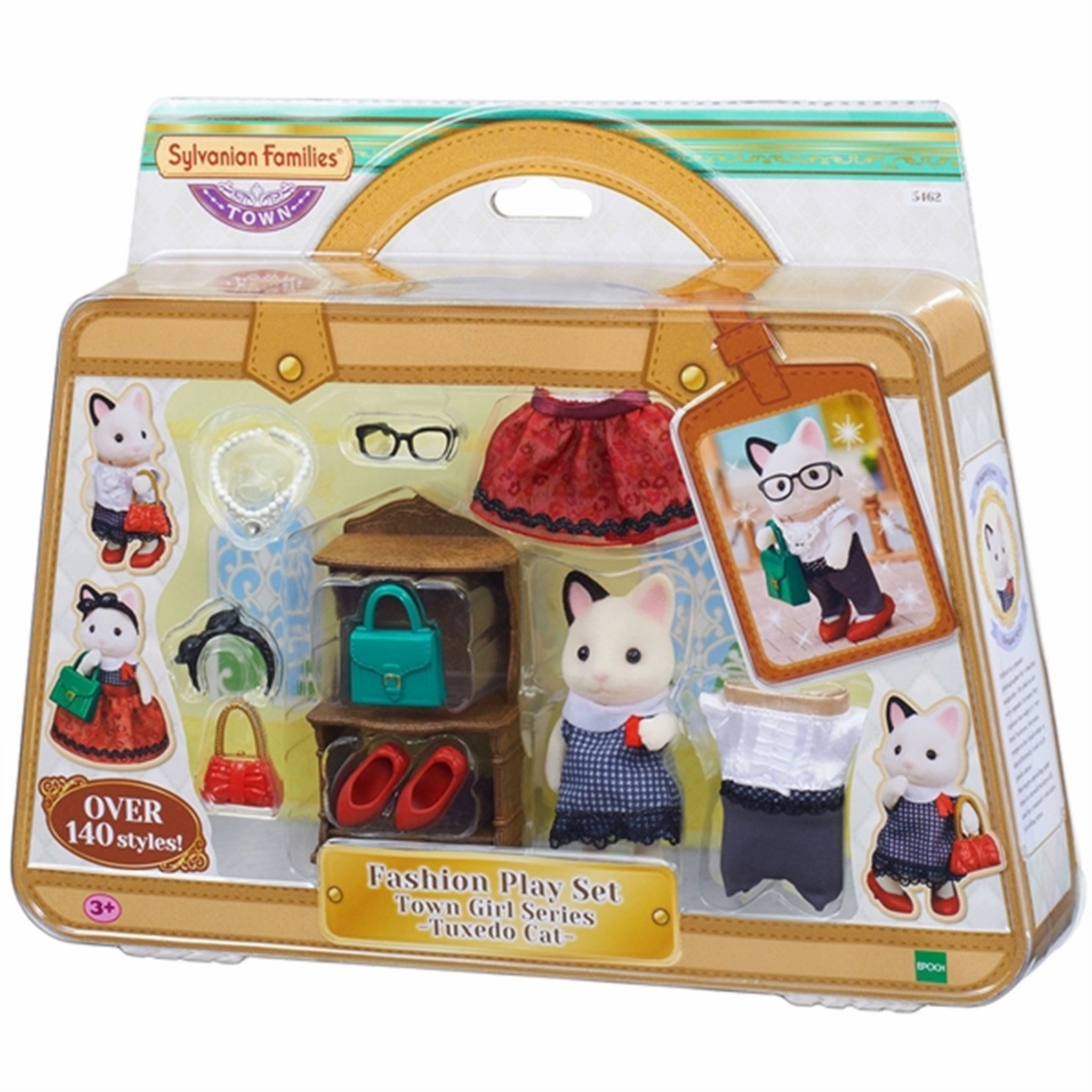 Sylvanian Families Fashion Play Set Town Girl Series Tuxedo Cat
