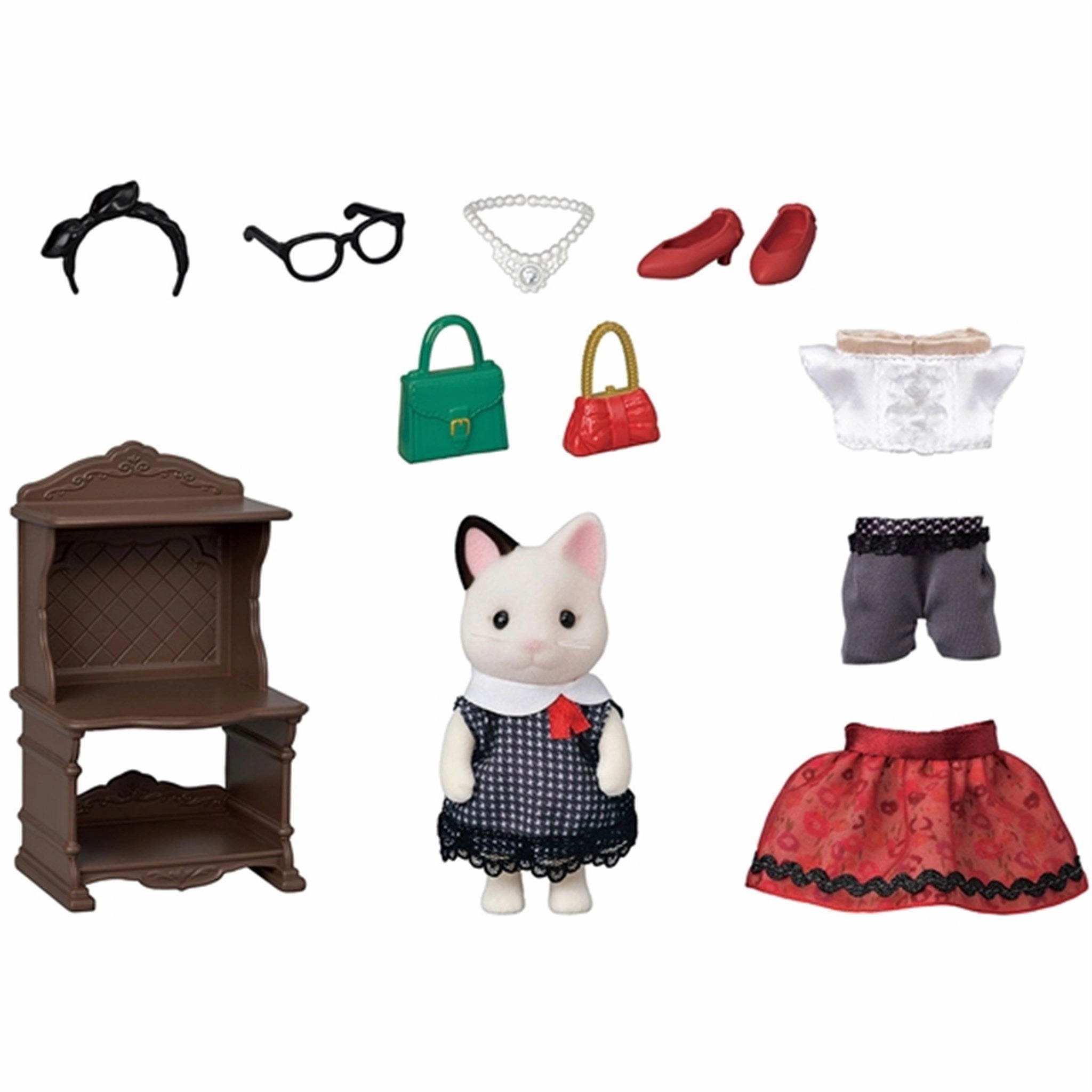 Sylvanian Families Fashion Play Set Town Girl Series Tuxedo Cat
