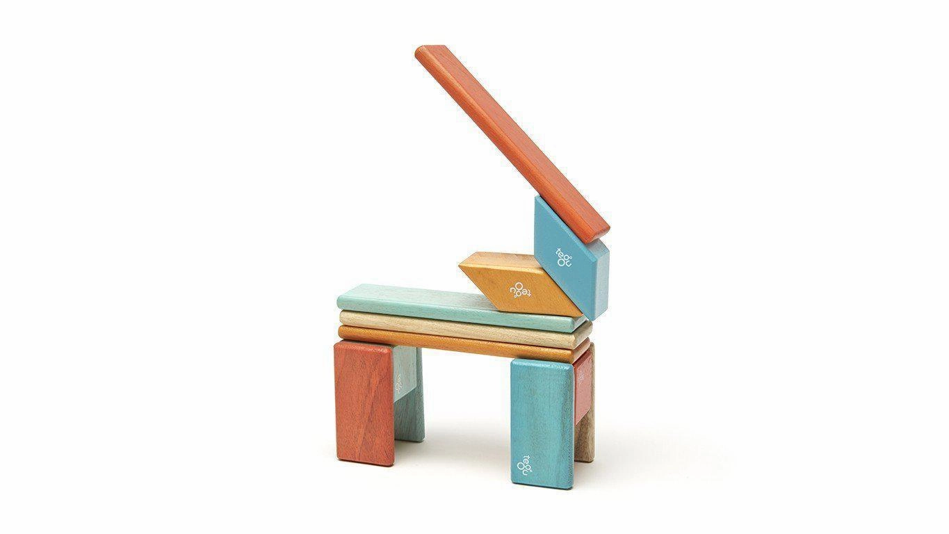 Tegu 14-Piece Magnetic Wooden Block Set