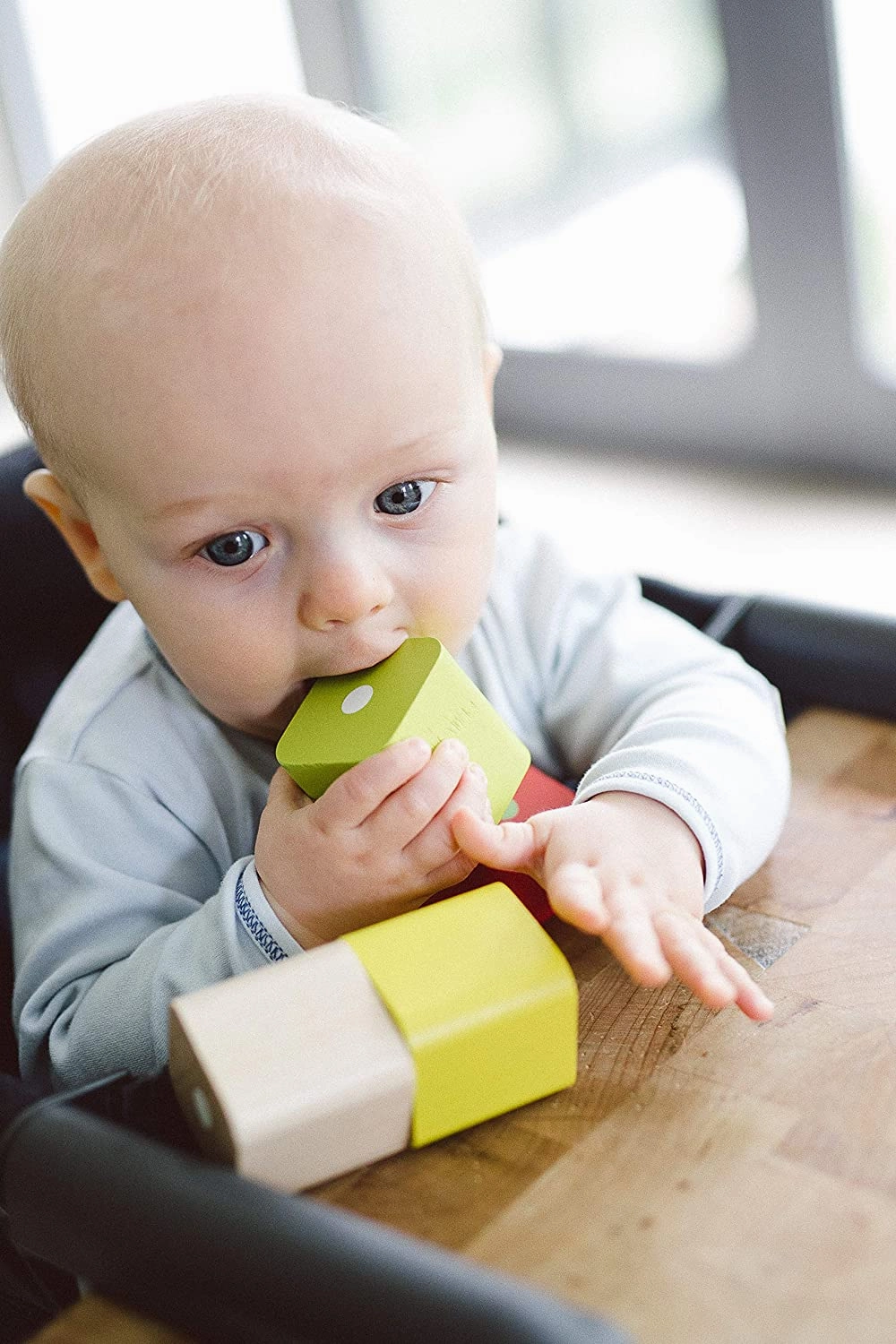 Tegu 15-Piece Baby's First Blocks Magnetic Wooden Block Set
