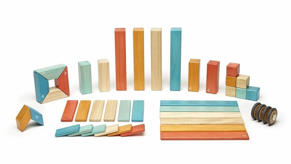 Tegu 42-Piece Magnetic Wooden Block Set