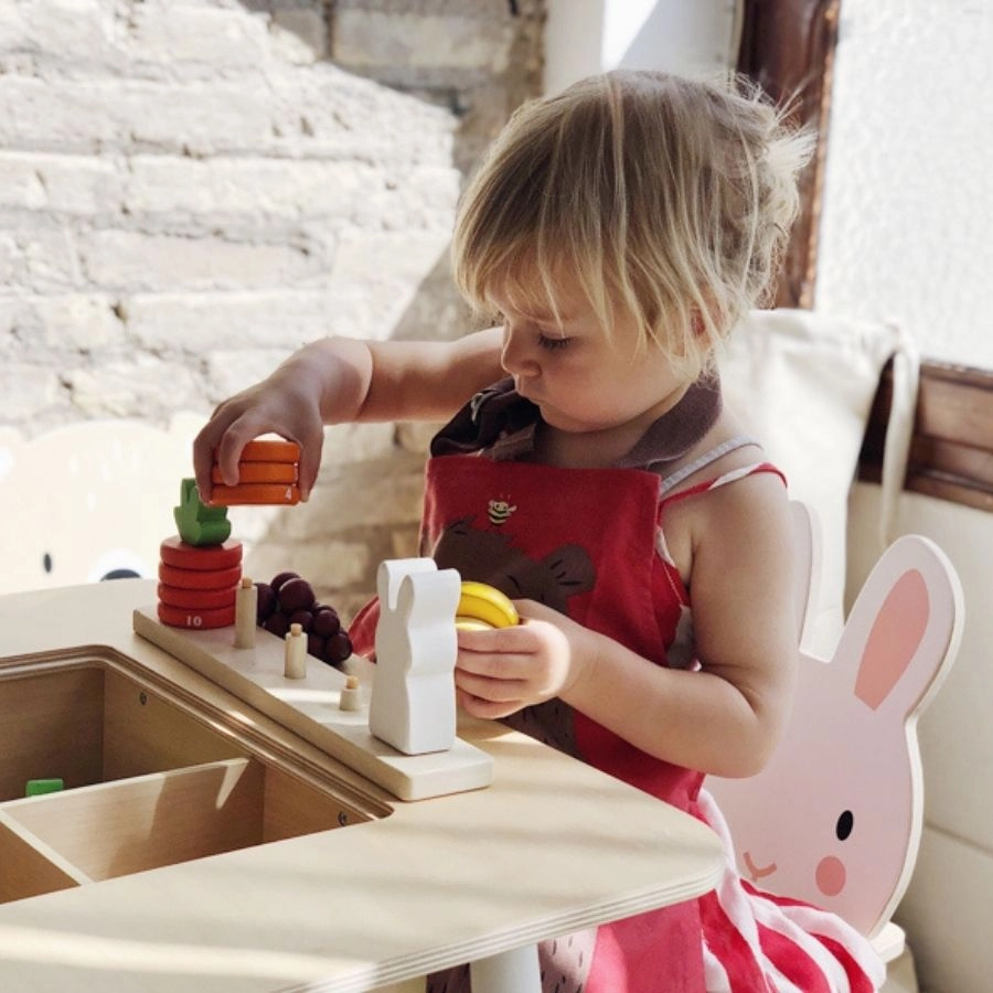 Tender Leaf Toys - Counting Carrots Wooden Stacker