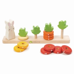Tender Leaf Toys - Counting Carrots Wooden Stacker