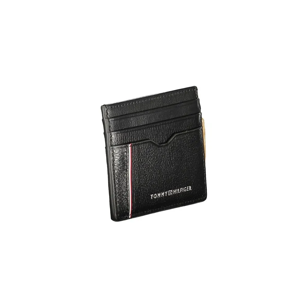 Tommy Hilfiger Black Leather Men Wallet