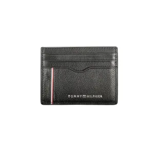 Tommy Hilfiger Black Leather Men Wallet