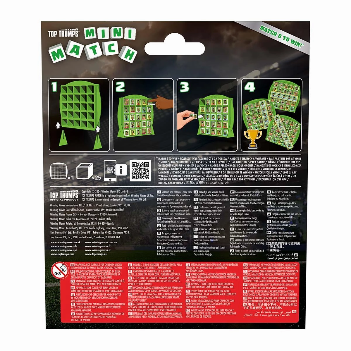 TOP TRUMPS World Football Stars Green Mini Match