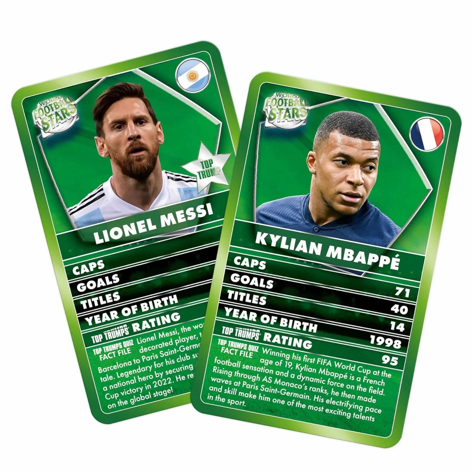 Top Trumps World Football Stars Specials Card Game Green