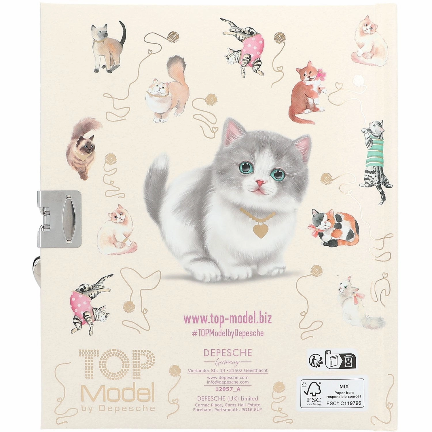 TOPModel Diary Kitty And Doggy Cat