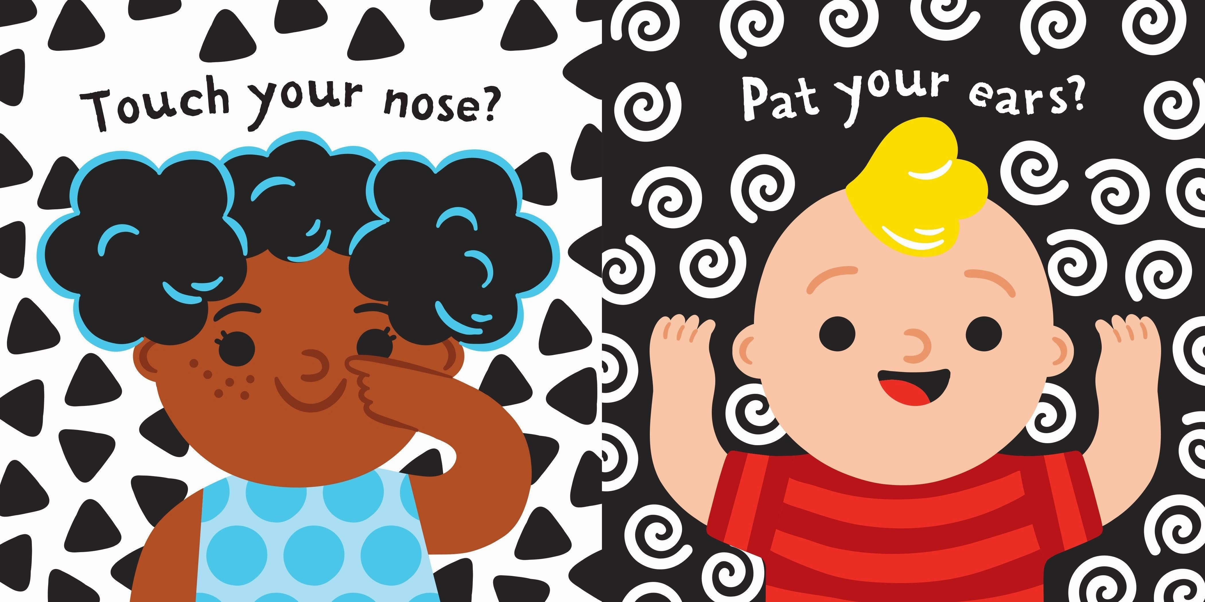 Touch Your Nose! Indestructible High Color/High Contrast Book