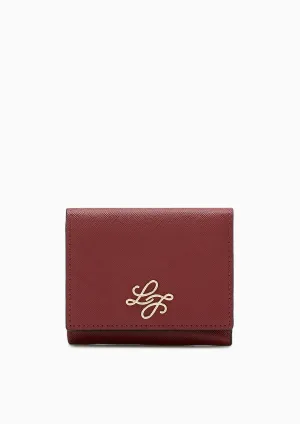 Tove Trifold Short Wallet Dark Red
