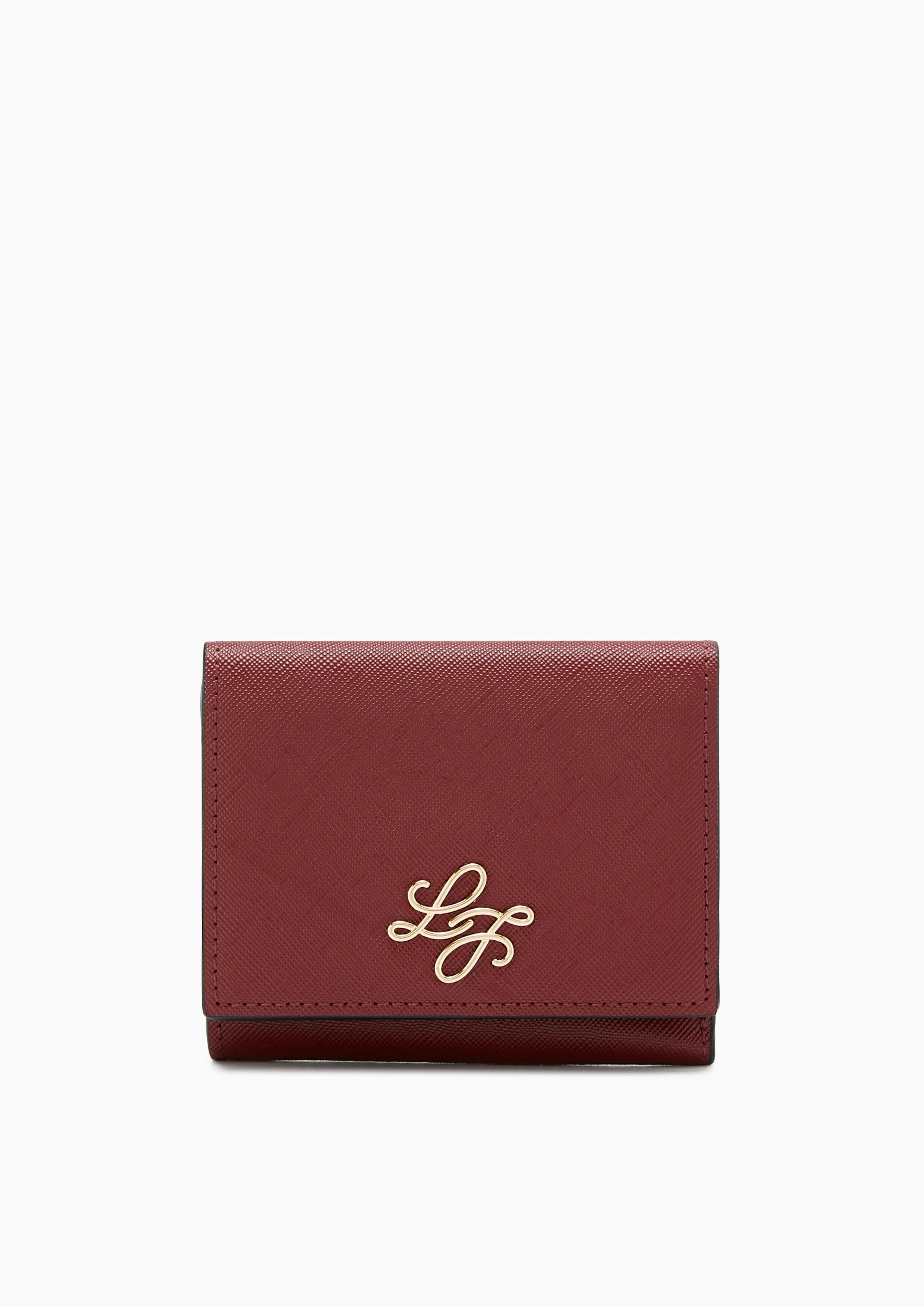 Tove Trifold Short Wallet Dark Red