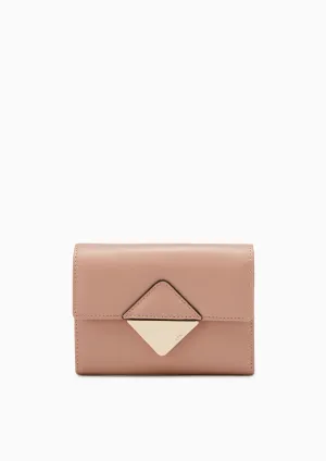 Trangle Short Wallet Pink