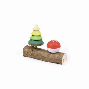 Tree & Mushroom Wooden Top Set