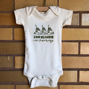 Treetops Collective Good Neighbor in Training Baby Bodysuit