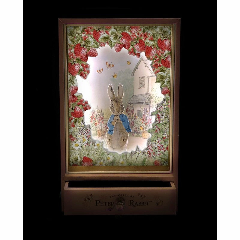 Trousselier Large Dancing with Music & Nightlight Peter Rabbit - Strawberries