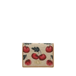 Valentino Garavani Vlogo Cherryfic Wallet