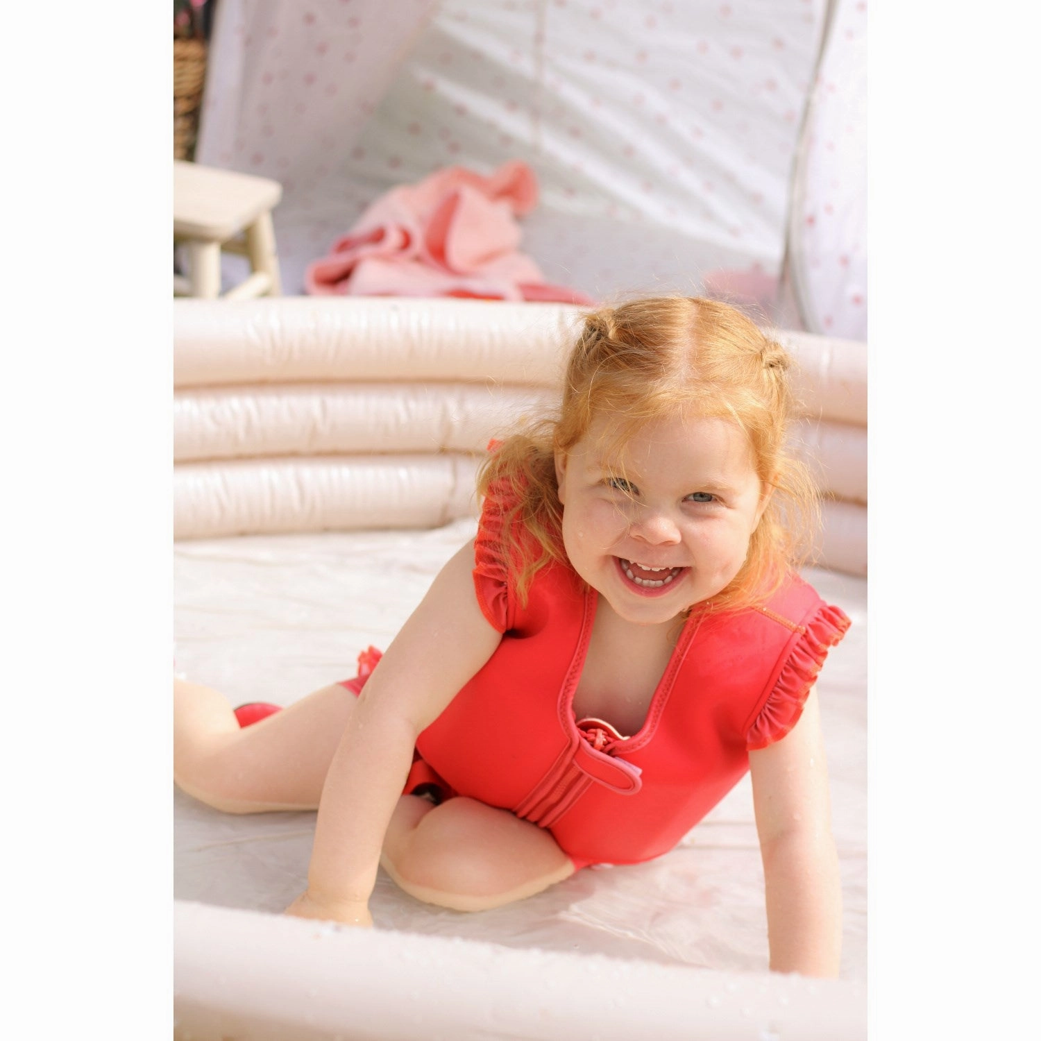 Vanilla COPENHAGEN Berry Red Swim Vest Neo
