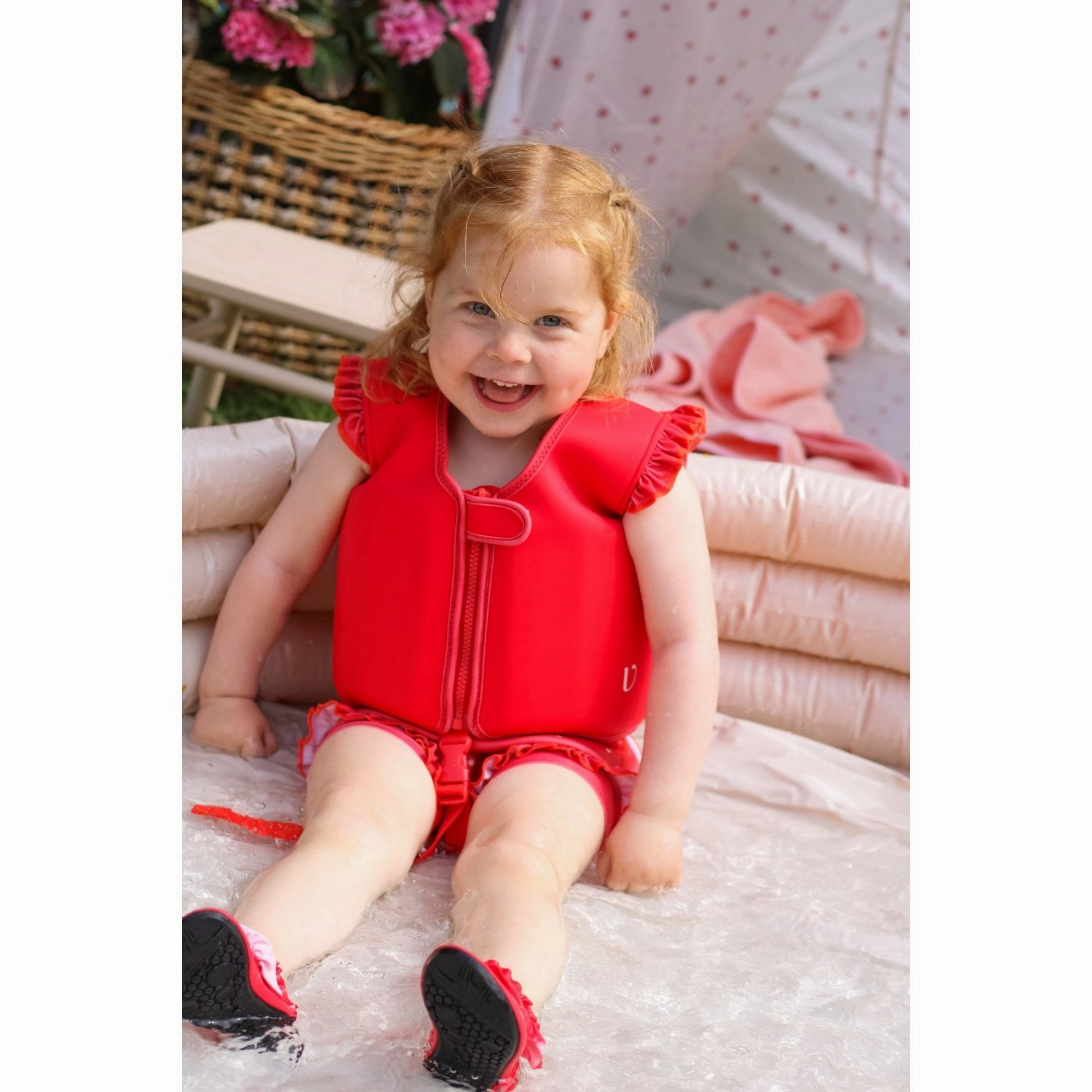 Vanilla COPENHAGEN Berry Red Swim Vest Neo
