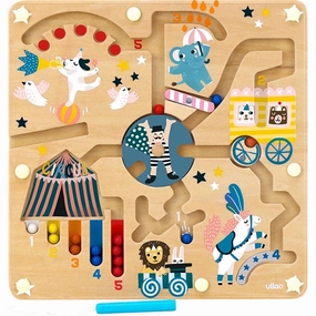 Vilac - Activity Plate With Magnets - Circus by Michelle Carlslund