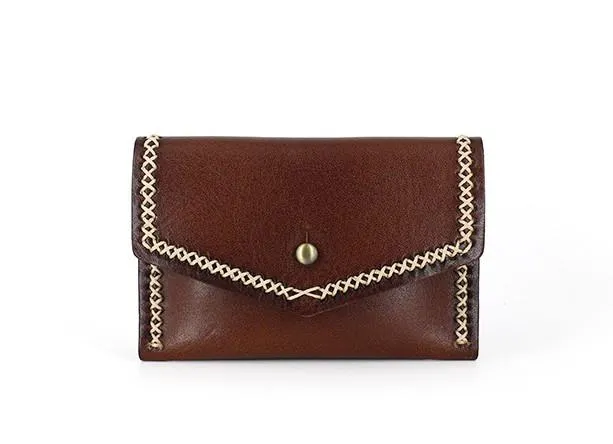 Vintage Leather Mens Card Wallet Change Wallet Coin Wallet Front Pocket Wallet for Men