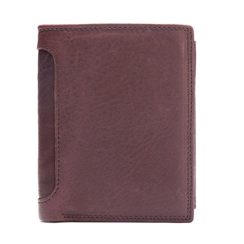 Vintage Leather Small Mens Wallet Bifold billfold Wallet for Men