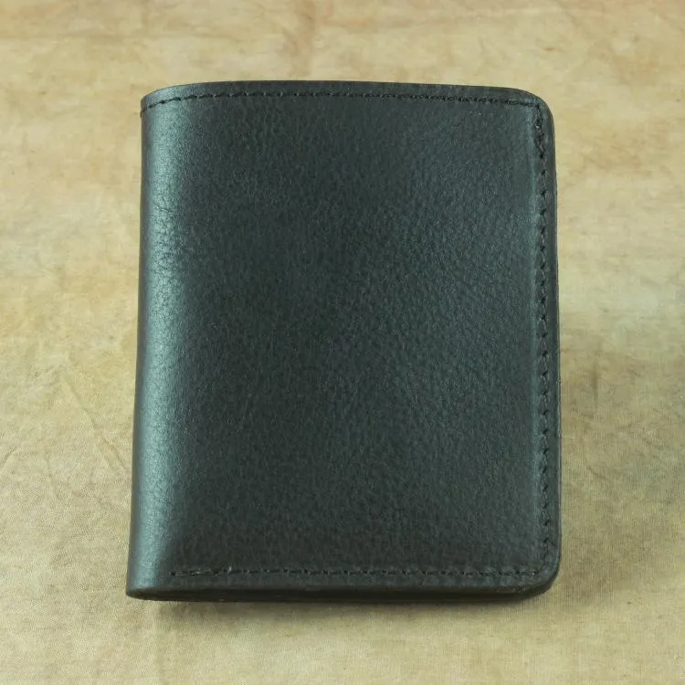 Vintage Mens Leather Slim Bifold Small Wallet Cool billfold Slim Small Wallet for Men