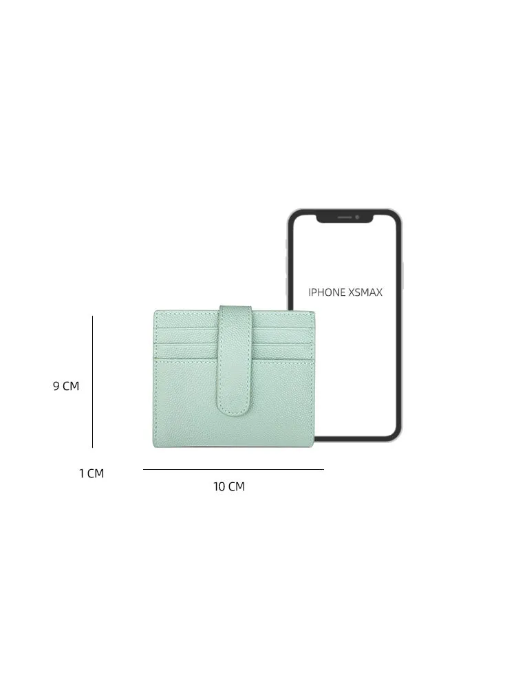 Women Black Vegan Leather Small Wallet BILLFOLD Minimalist Card Holder Card Wallets Slim Card Holders For Women
