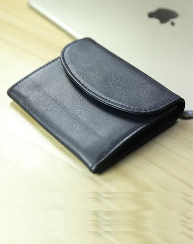 Women Green Leather Mini Billfold Wallet Cute Coin Wallets Slim Change Wallets For Women