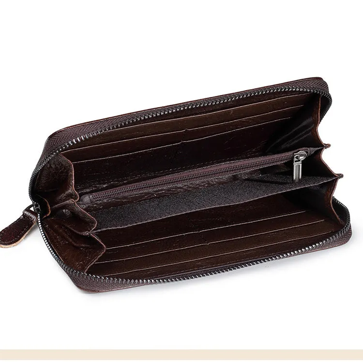 Womens Hummingbird Red Leather Zipper Clutch Wallet Wristlet Wallet Floral Ladies Zip Around Wallet for Women