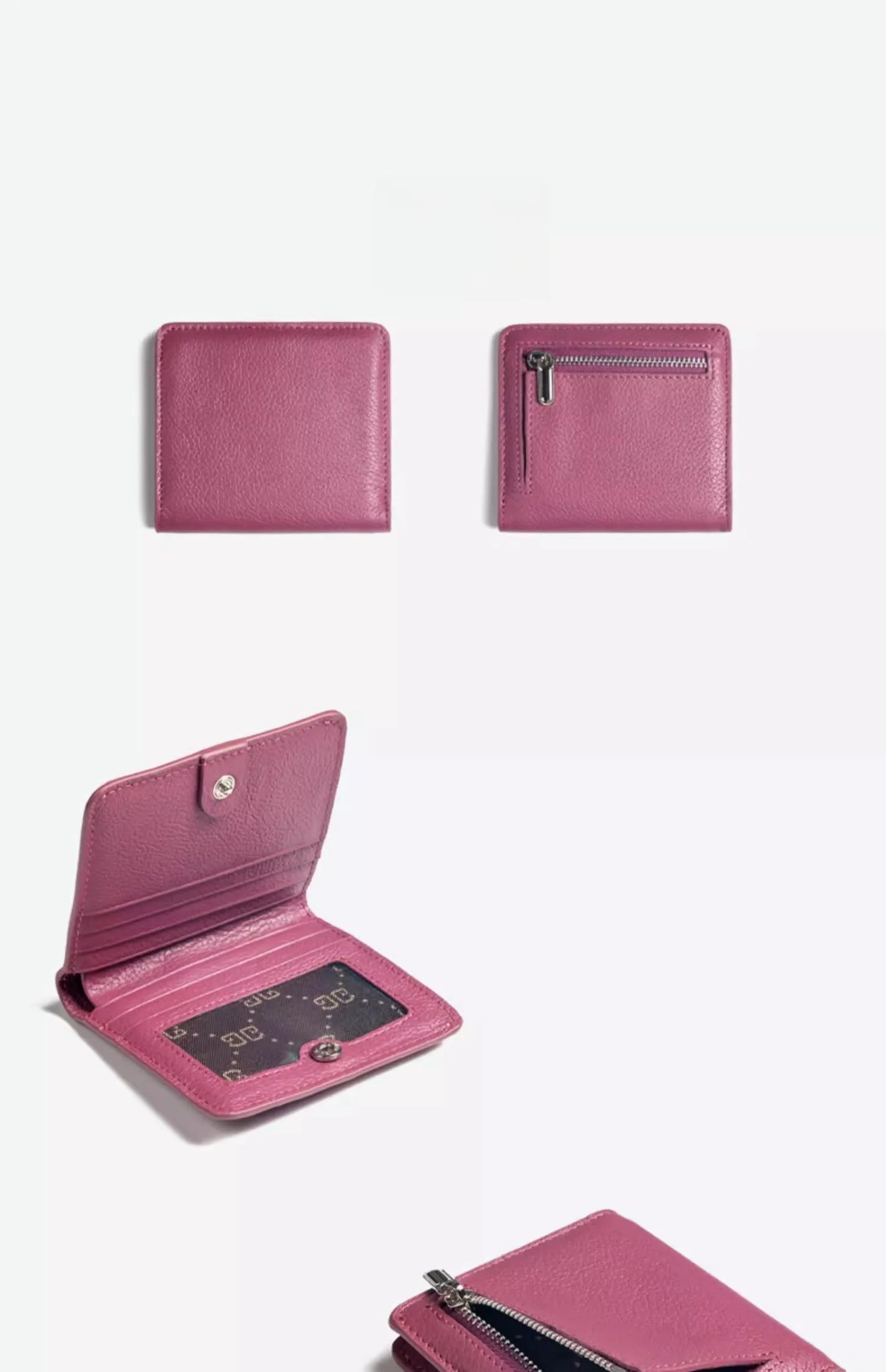 Women's Small Wallet Women's Billfold Leather Billfolds for Women Women's Short Wallet