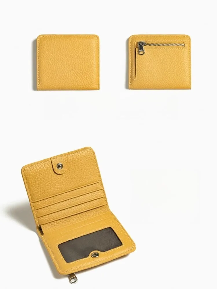 Women's Small Wallet Women's Billfold Leather Billfolds for Women Women's Short Wallet