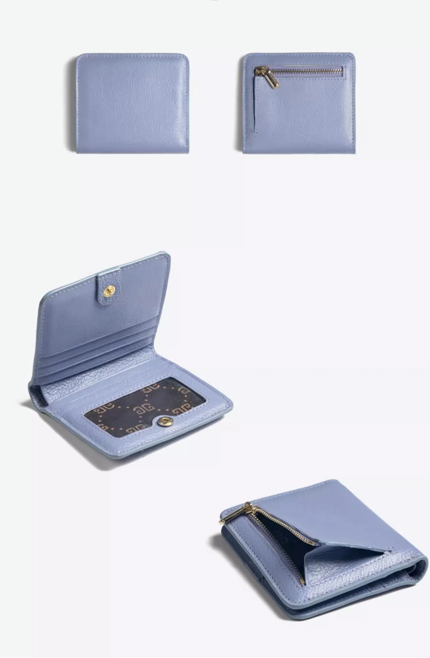 Women's Small Wallet Women's Billfold Leather Billfolds for Women Women's Short Wallet