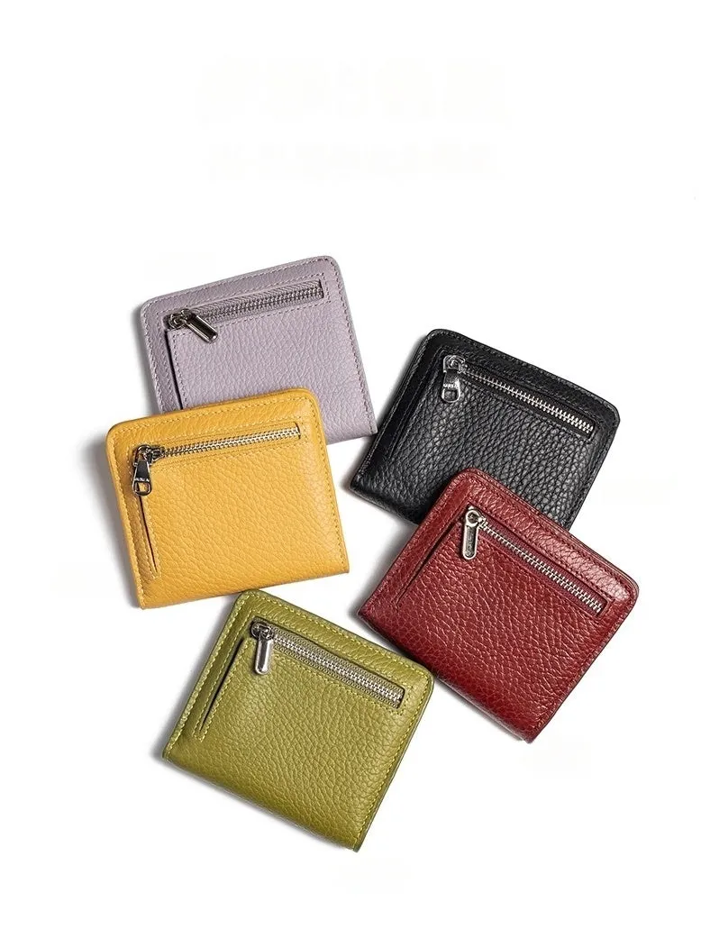 Women's Small Wallet Women's Billfold Leather Billfolds for Women Women's Short Wallet