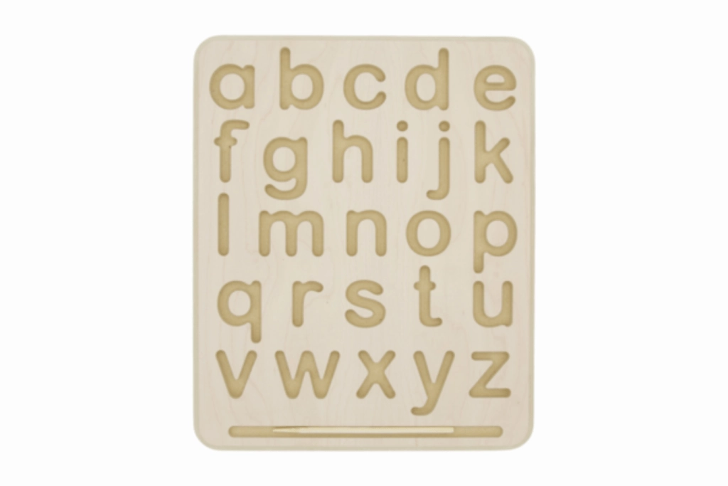 Wooden Alphabet Tracing Board (Uppercase and Lowercase)