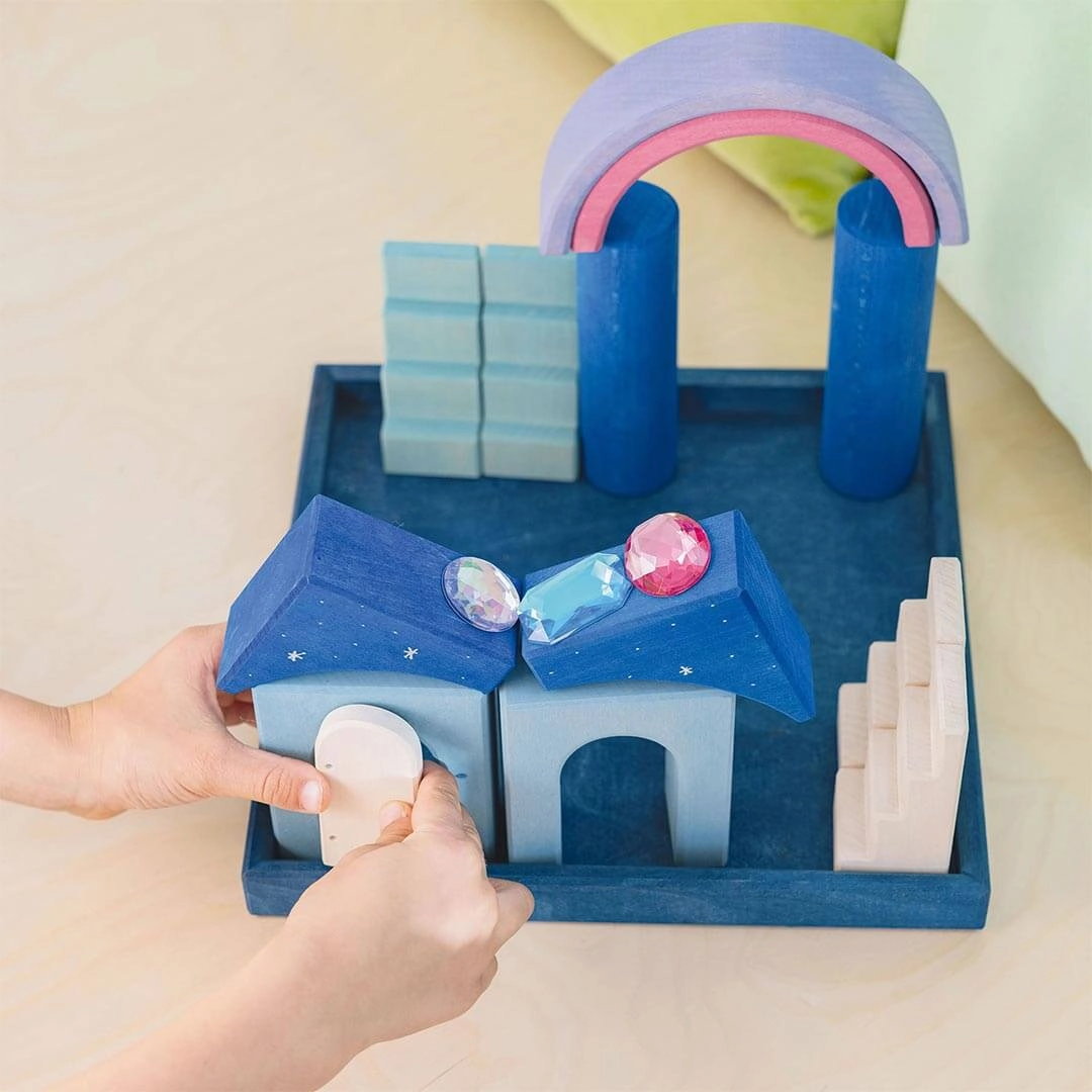 Wooden Building World Polar Light Set