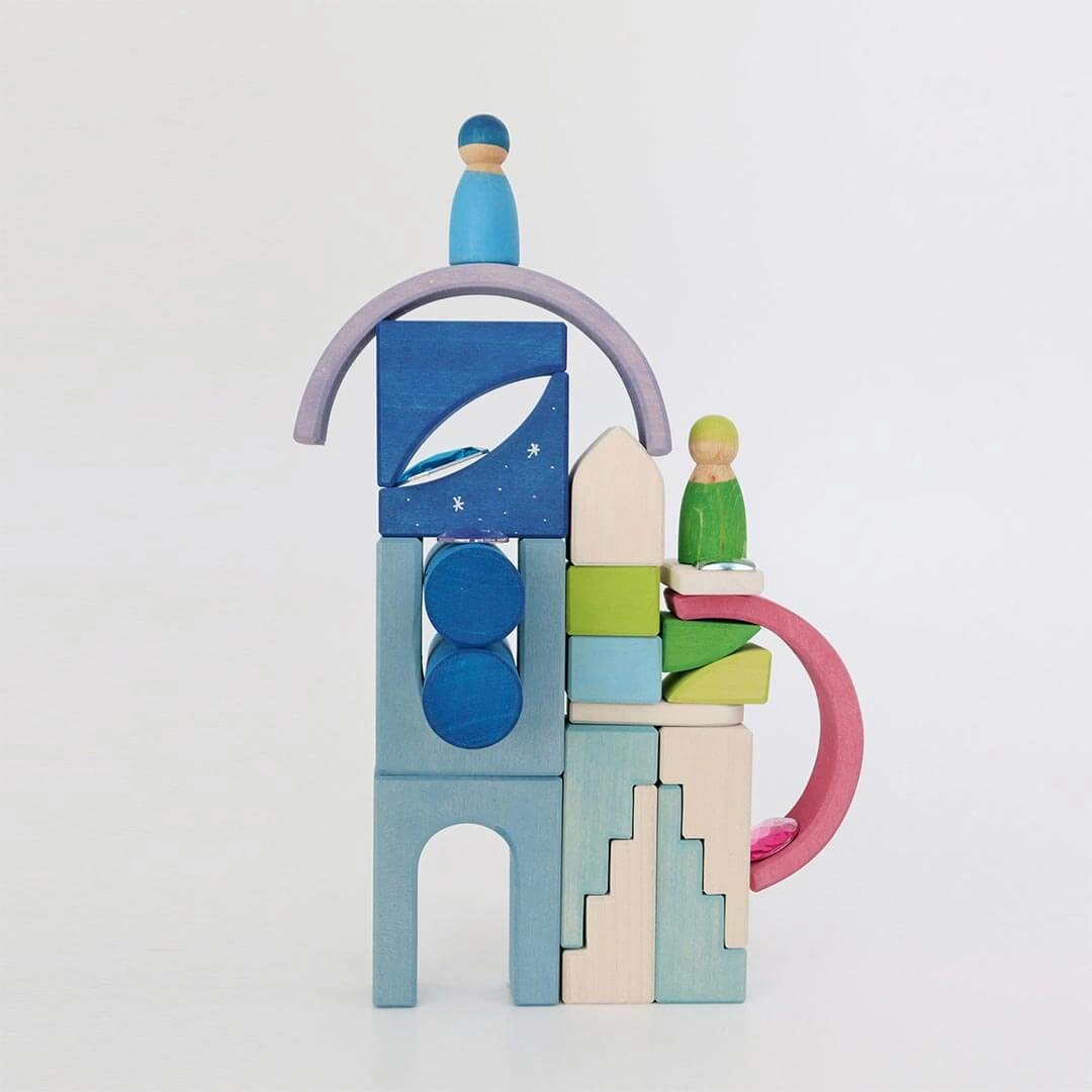 Wooden Building World Polar Light Set