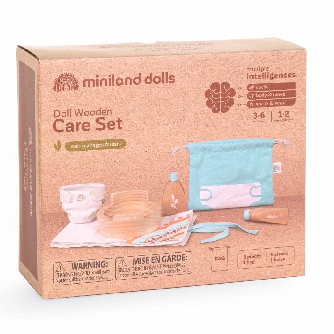Wooden Doll Care Set