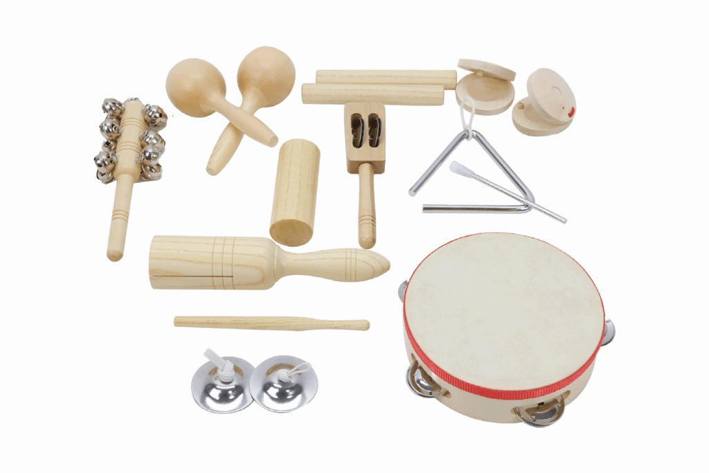 Wooden Musical Instruments Set - 11 pcs