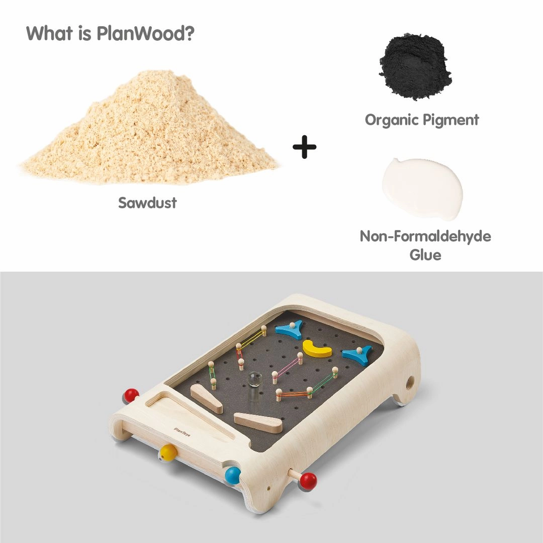 Wooden Pinball Game Set