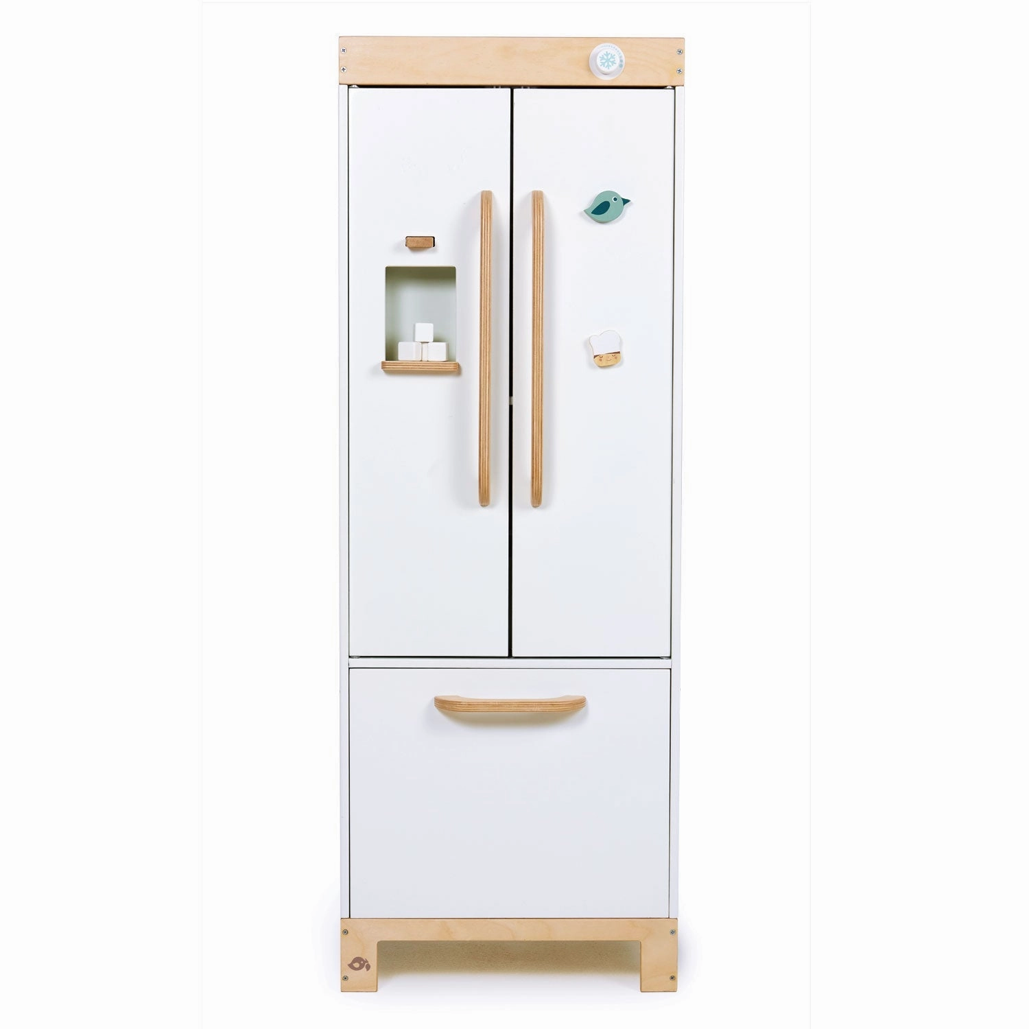 Wooden Refrigerator and Food Set