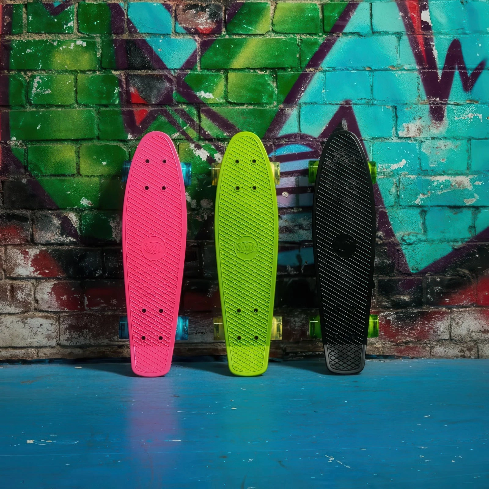 XOOTZ 22-Inch Mini Cruiser Skateboard - Pink